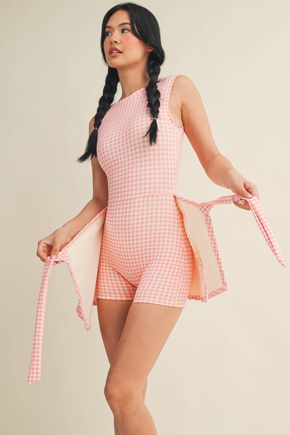Gingham Wrap Dress