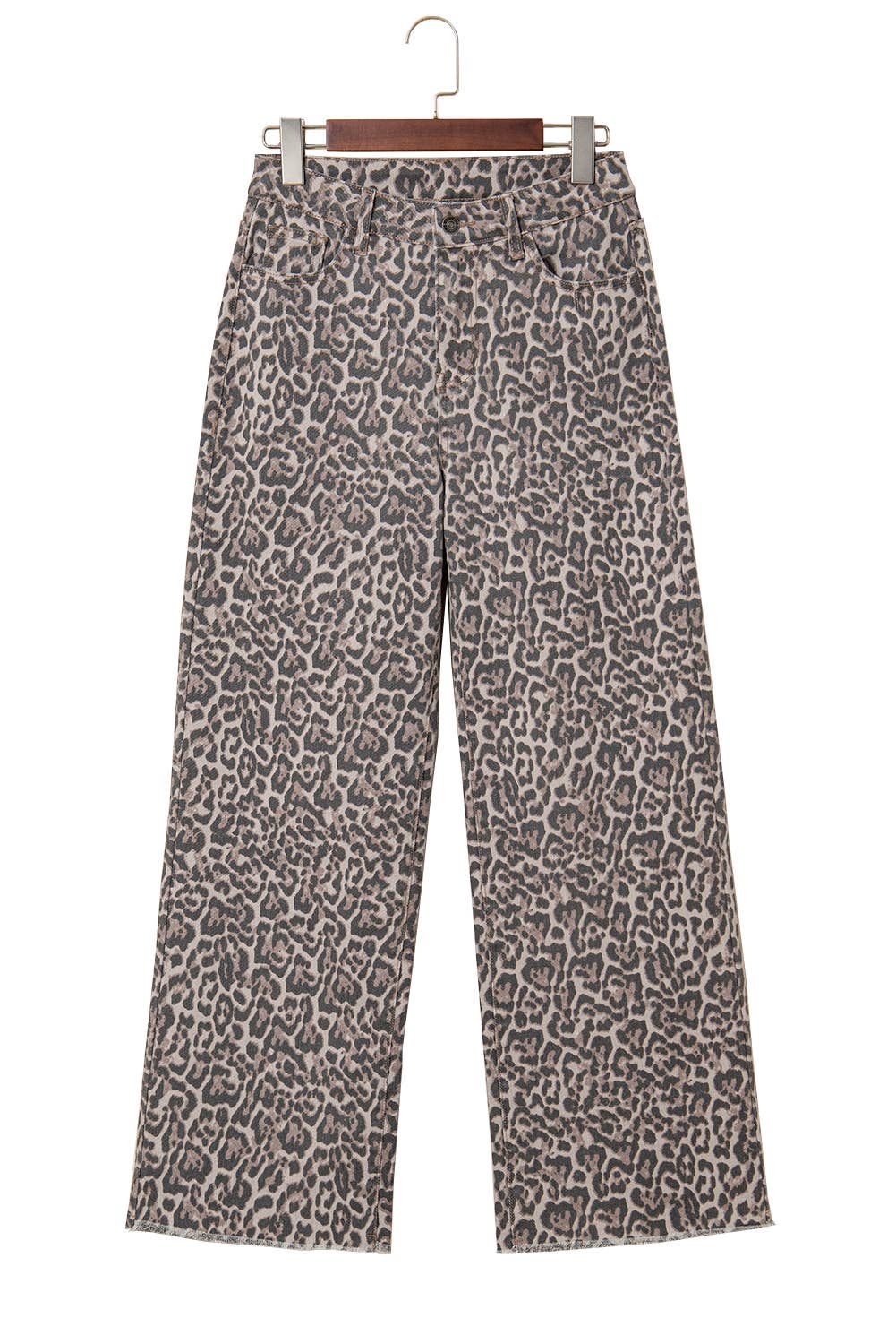 Leopard Wide Leg Jeans