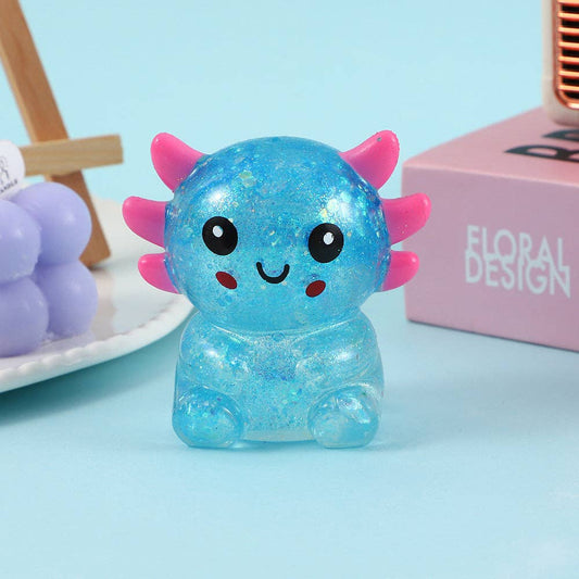 Sequin Axolotl Squishy