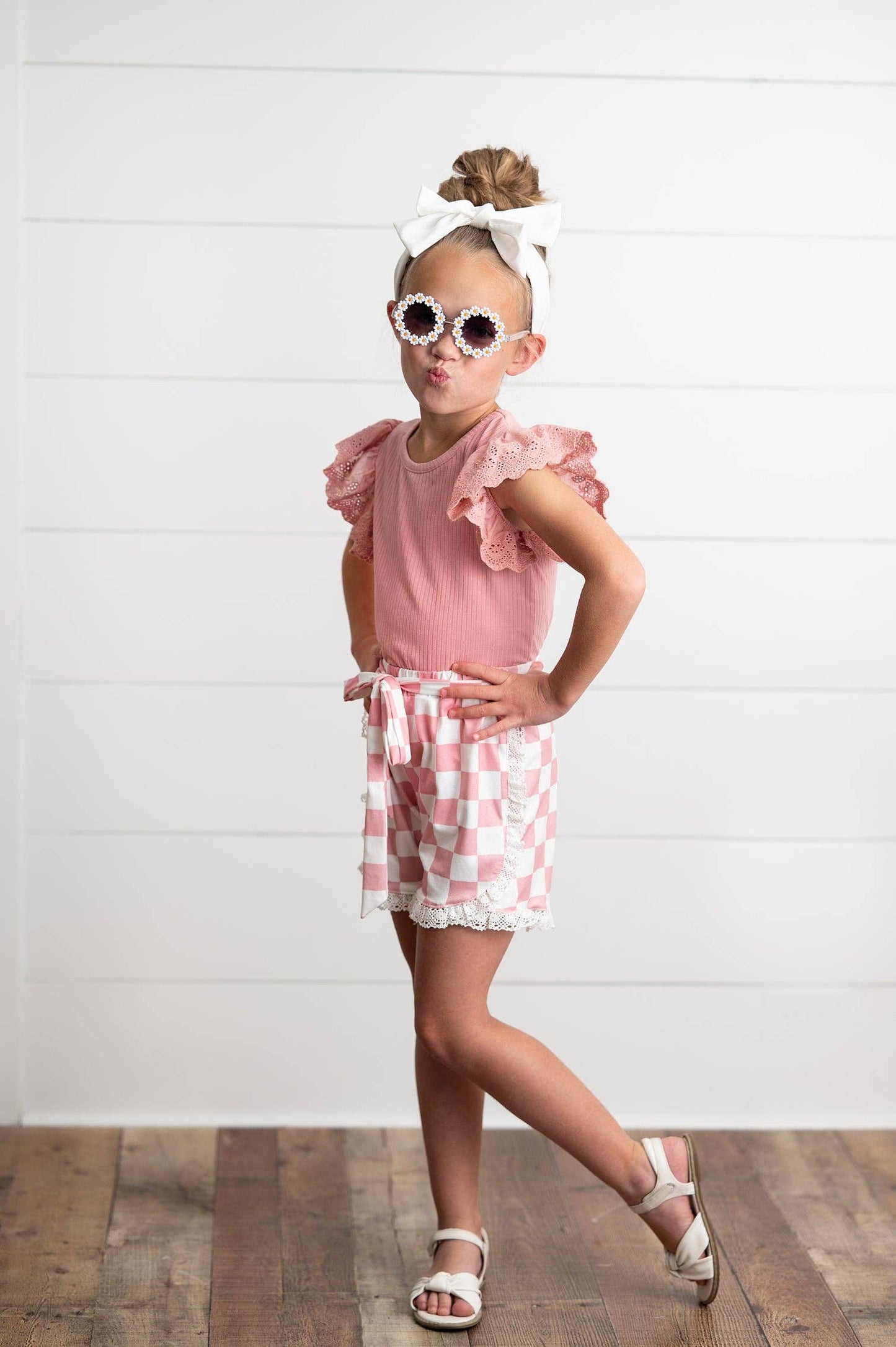Girls Checkered Set