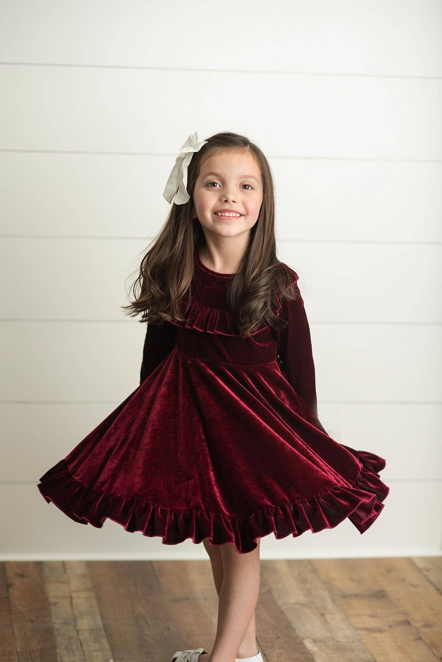 Velvet Snowfall Dress