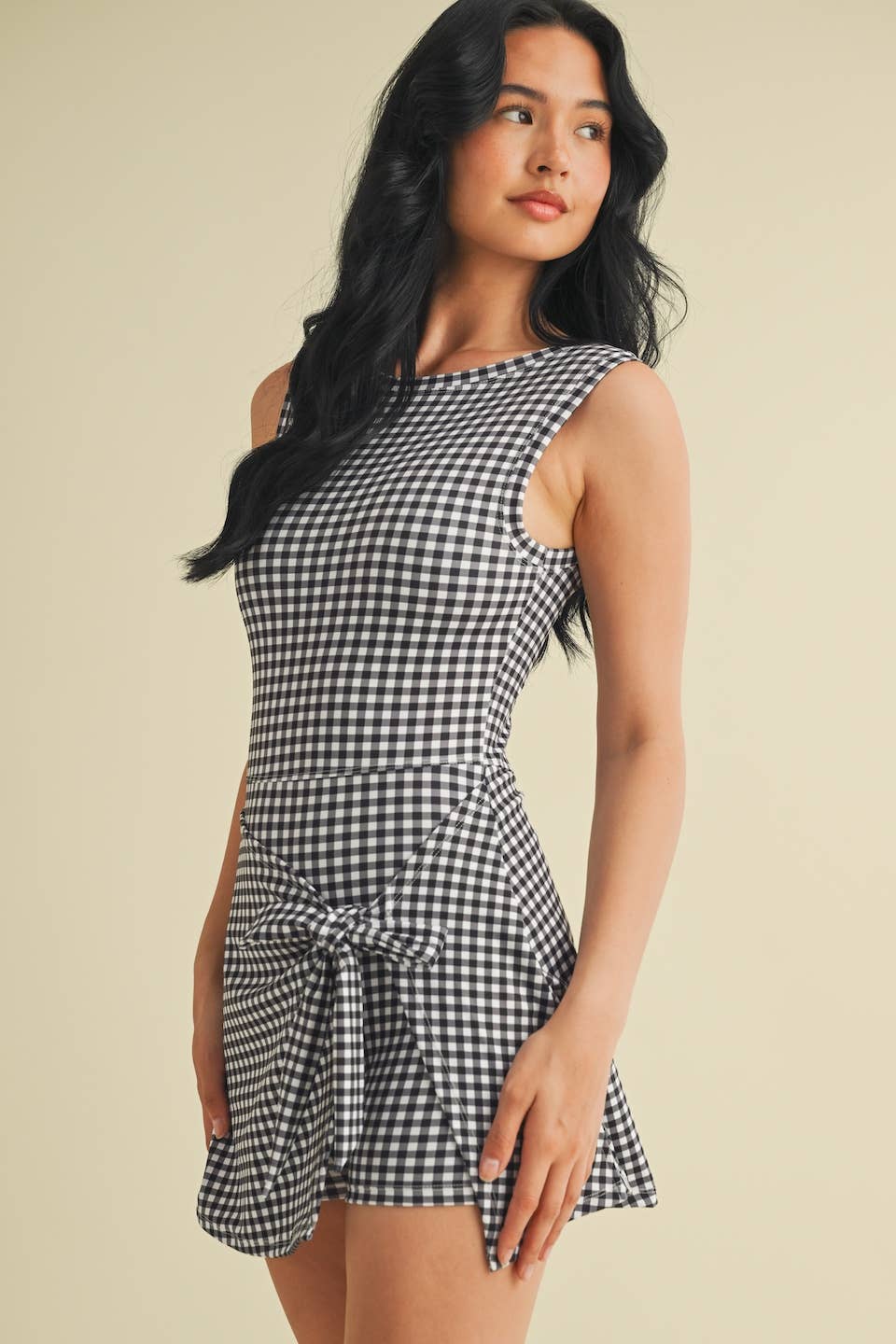 Gingham Wrap Dress