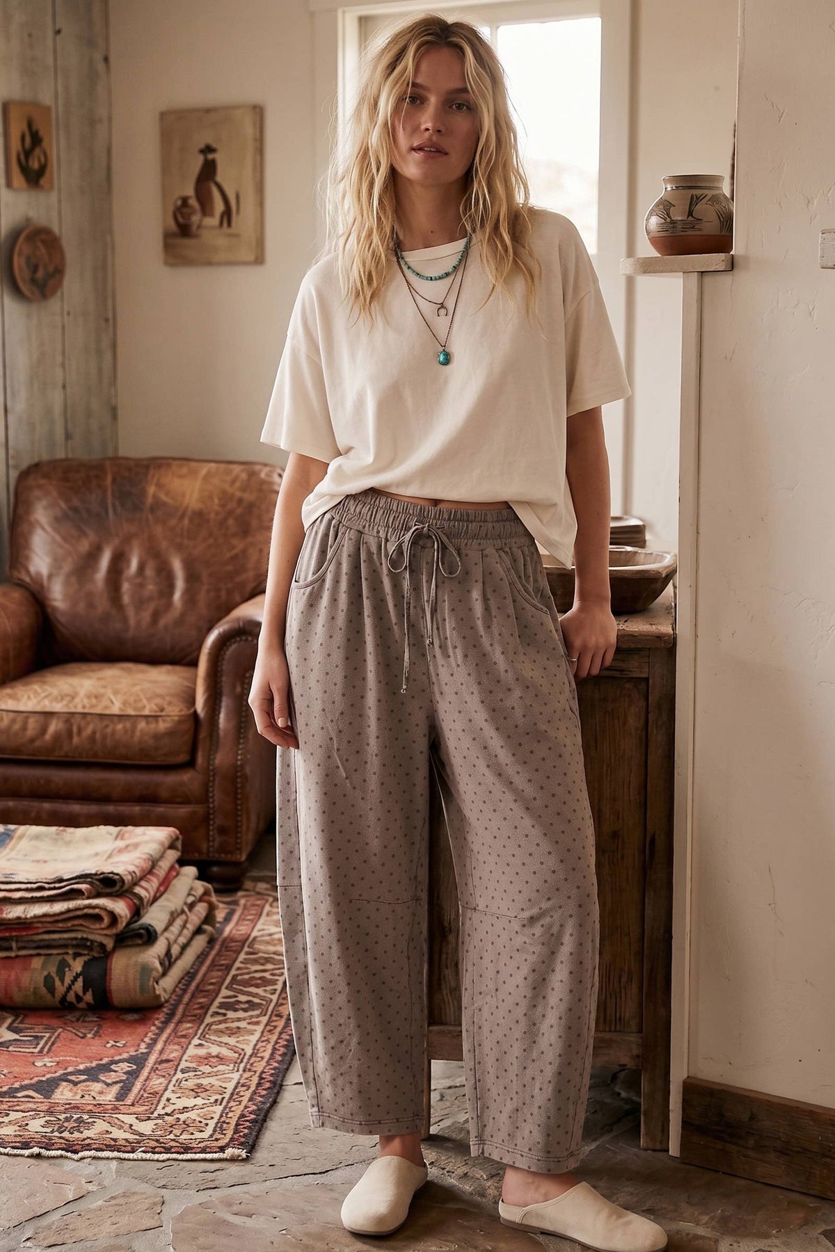 Oversized Barrel Lounge Pants