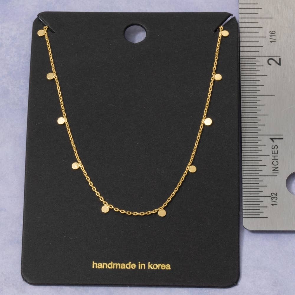 Dainty Mini Disc Necklace
