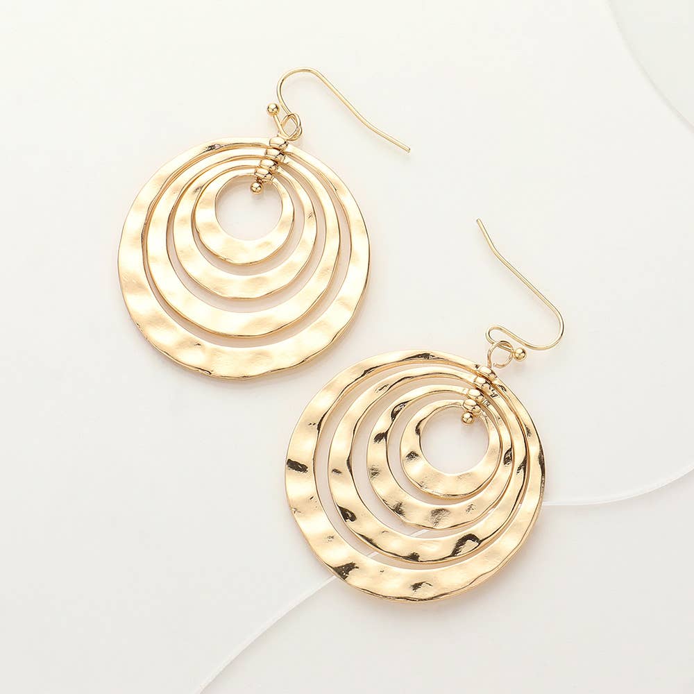 Hammered Metal Earrings