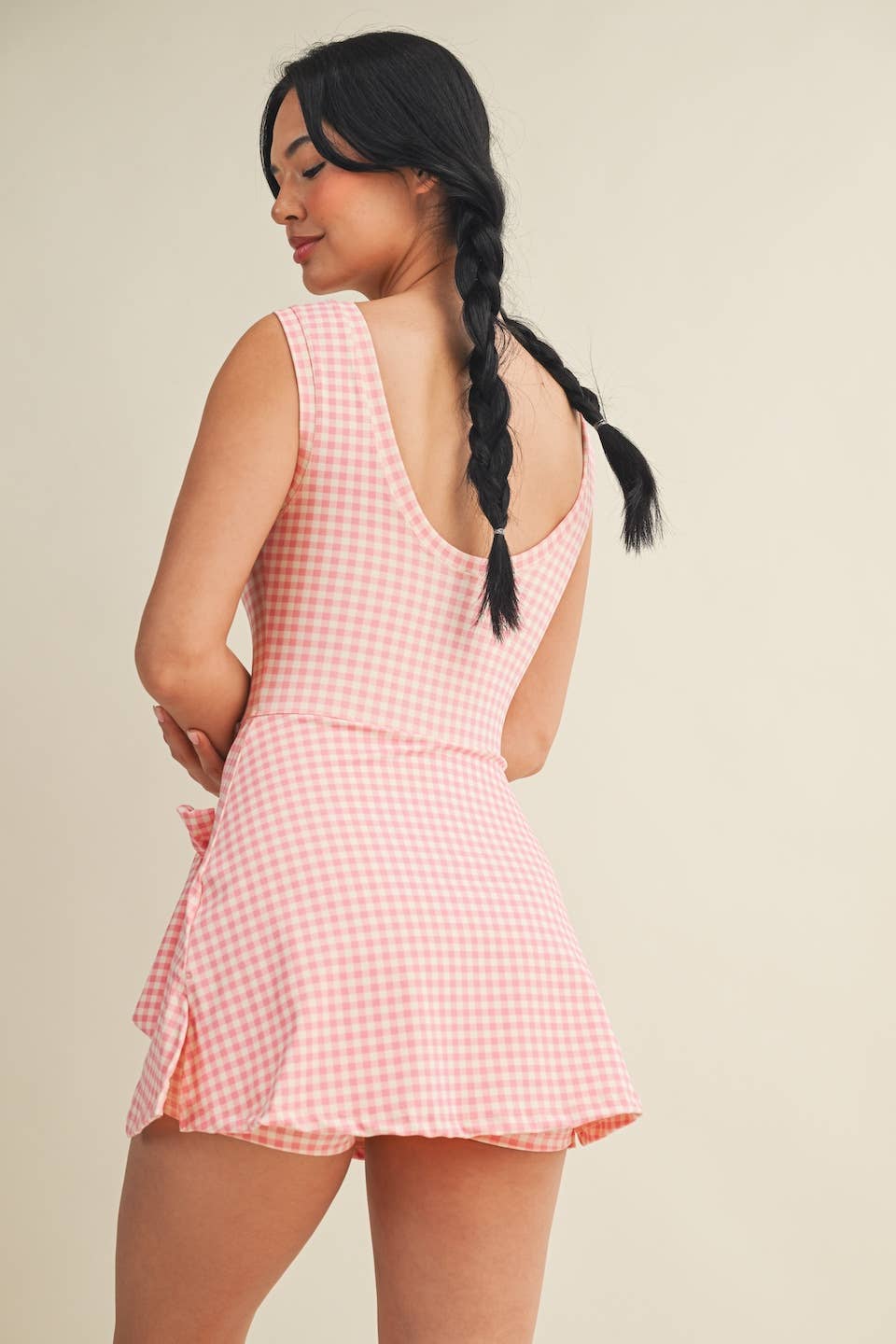 Gingham Wrap Dress