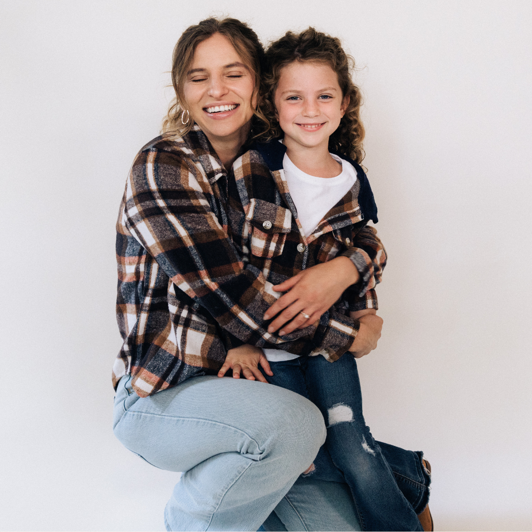 Navy Copper Plaid Flannel - Infant to Kids