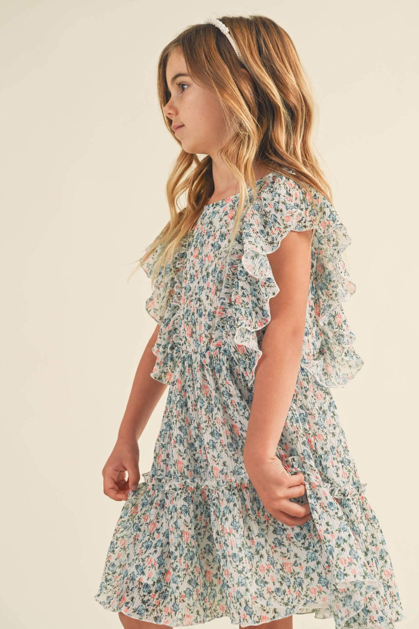 GIRLS RUFFLE DRESS