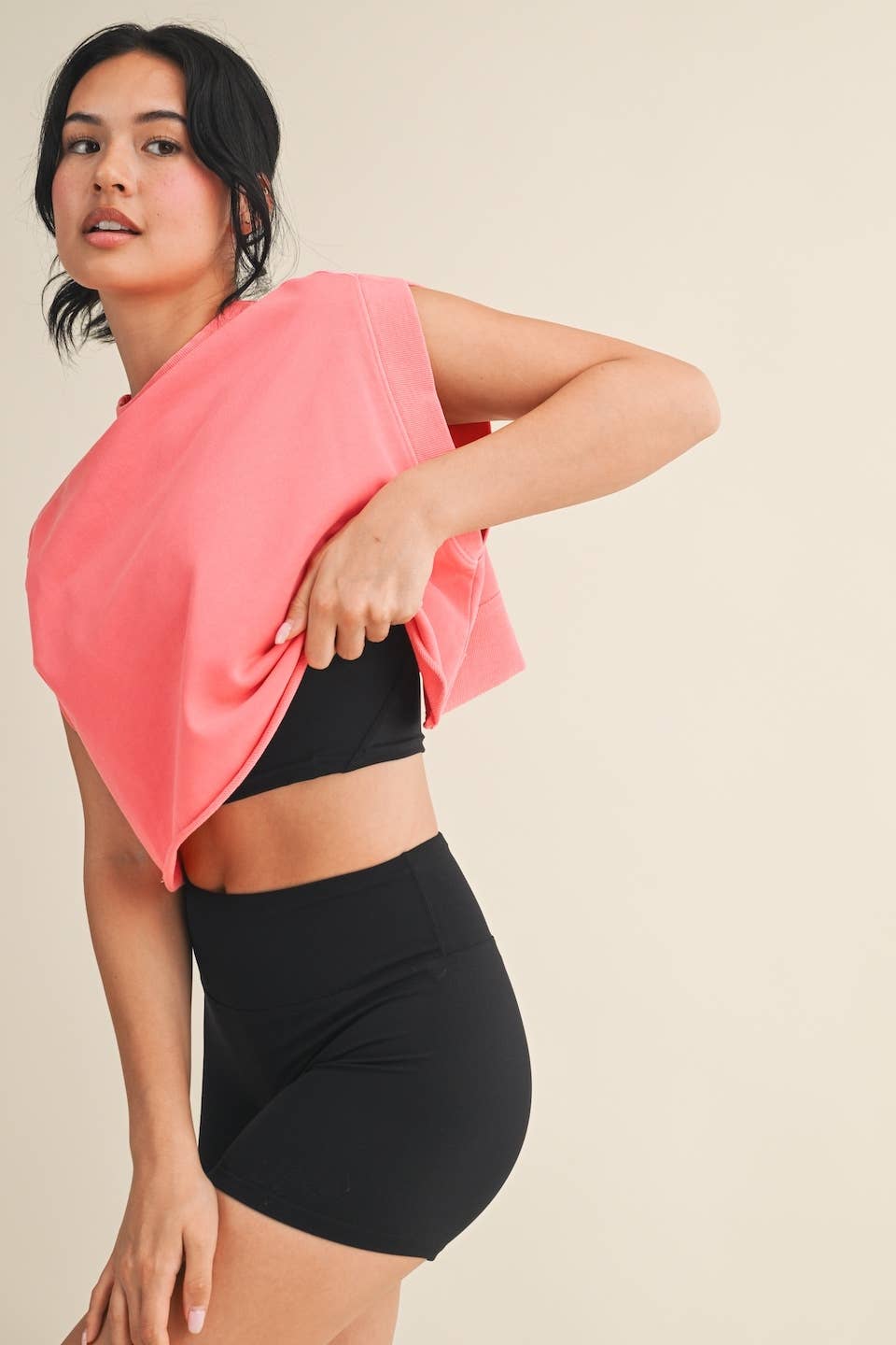 Mineral Wash Open Back Top