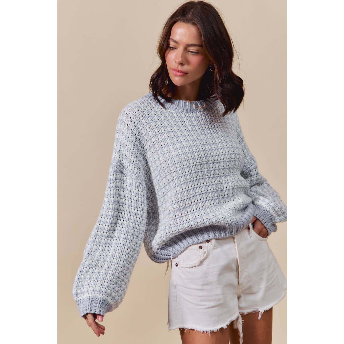 TWO TONE SWEATER