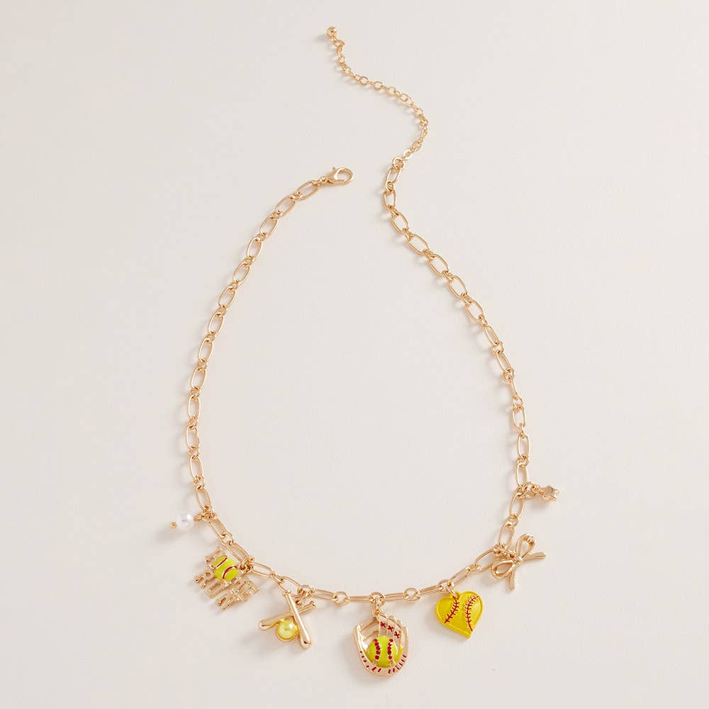 Baseball & Softball Charm Necklace