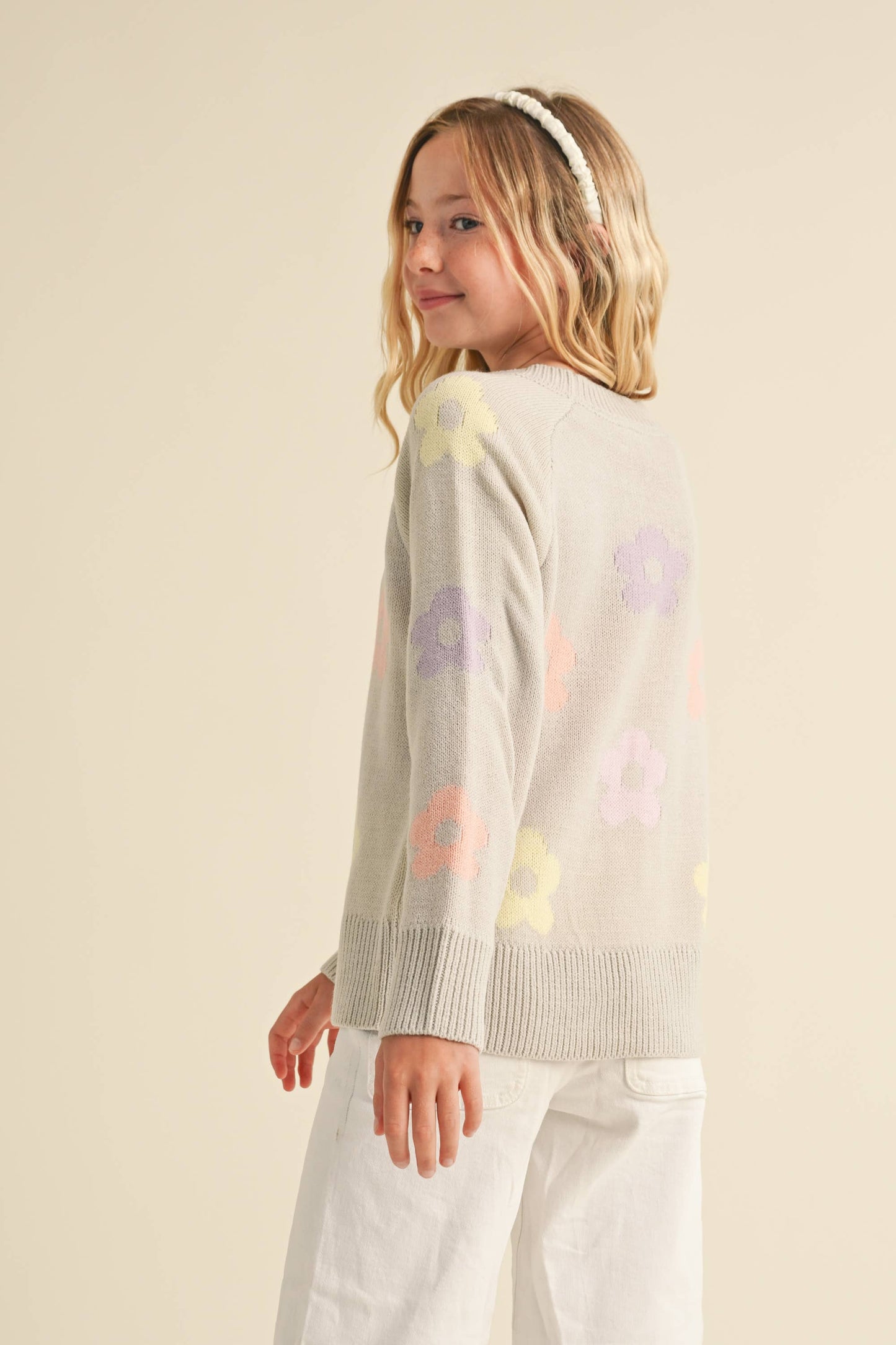 Flower Power Sweater-Girls