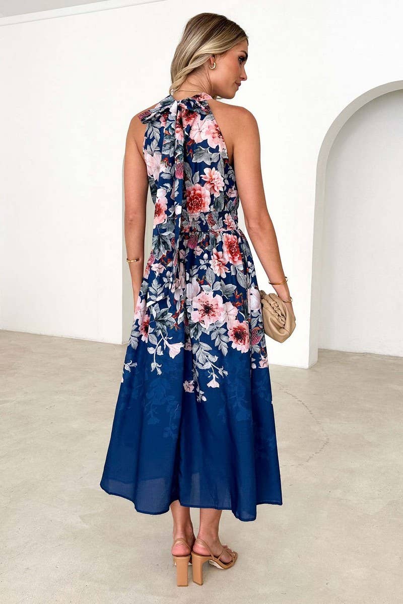 SLEEVELESS NECK DRESS