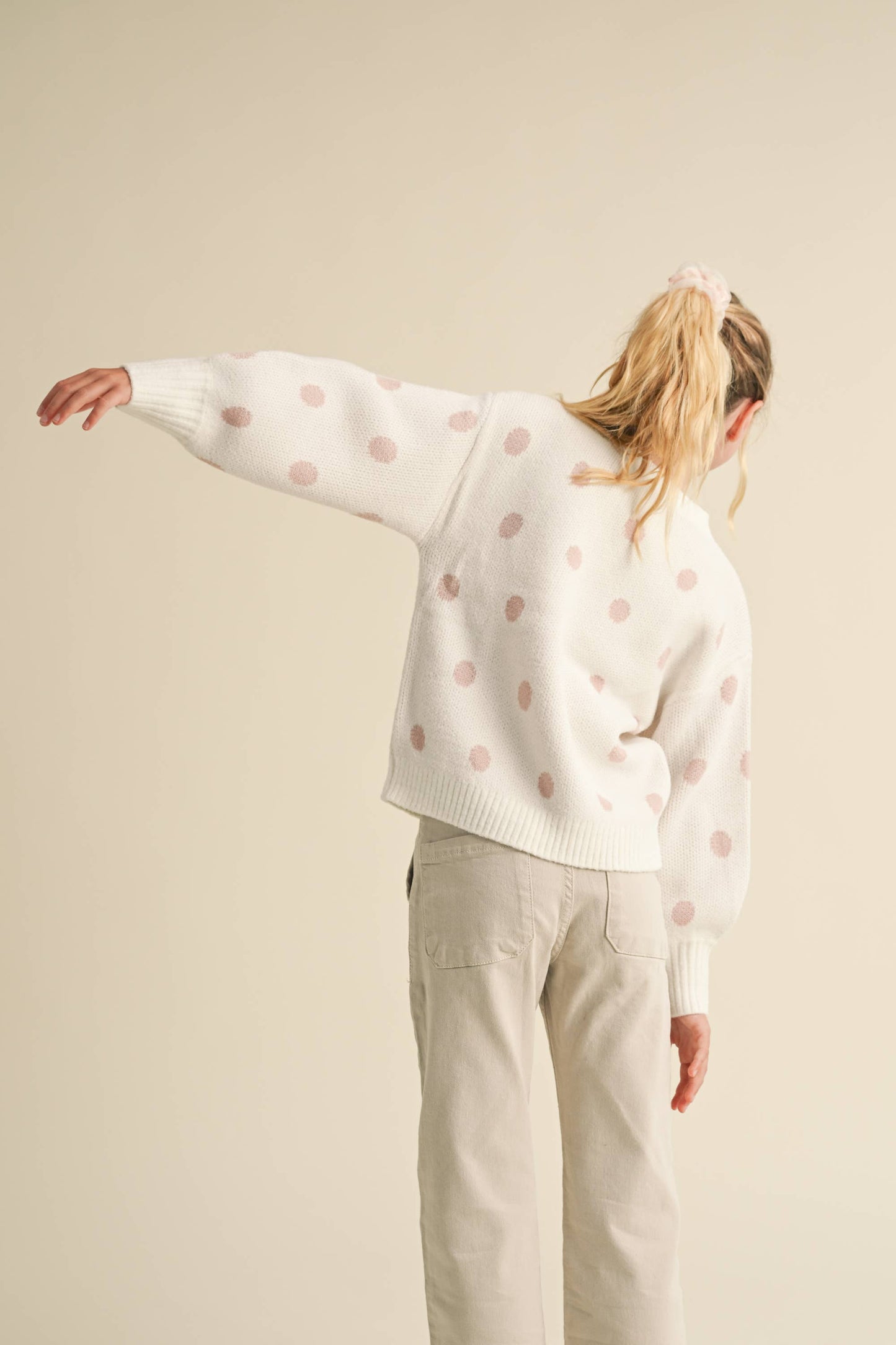 Dotty Delight Sweater- Girls