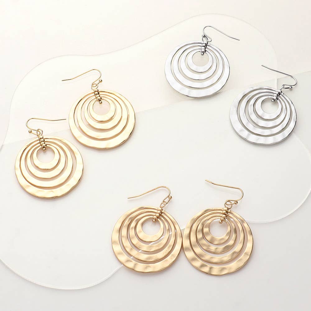 Hammered Metal Earrings