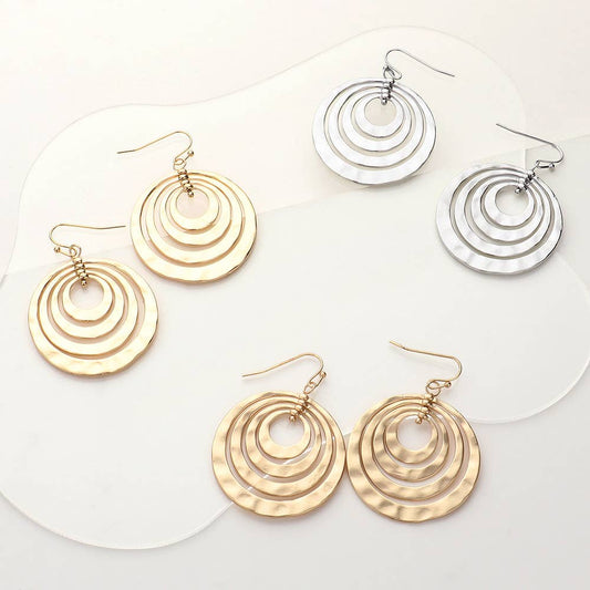 Hammered Metal Earrings