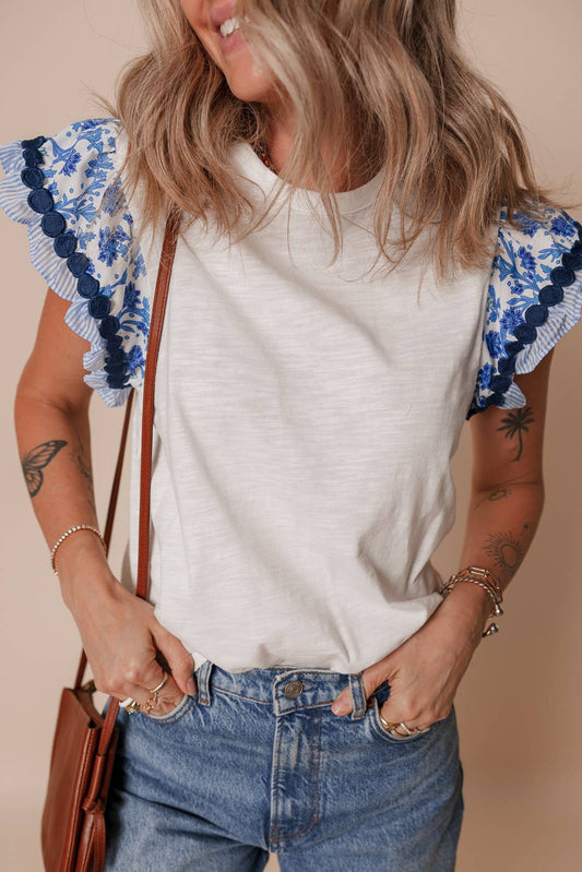 Flutter Sleeve Blouse