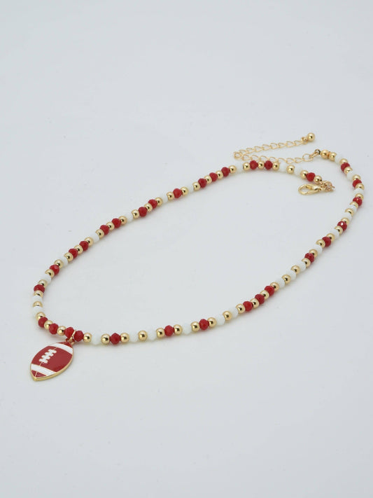 Football Pendant Necklace