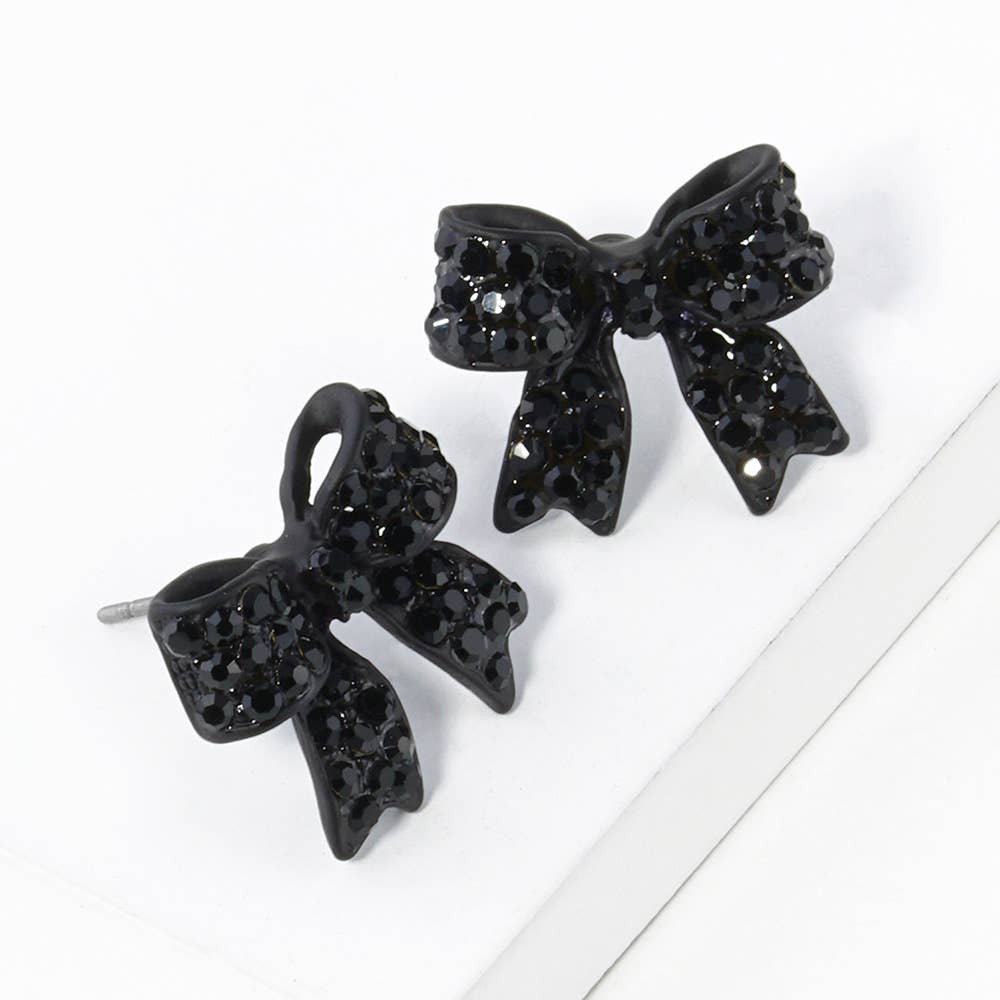 Bow stud earrings