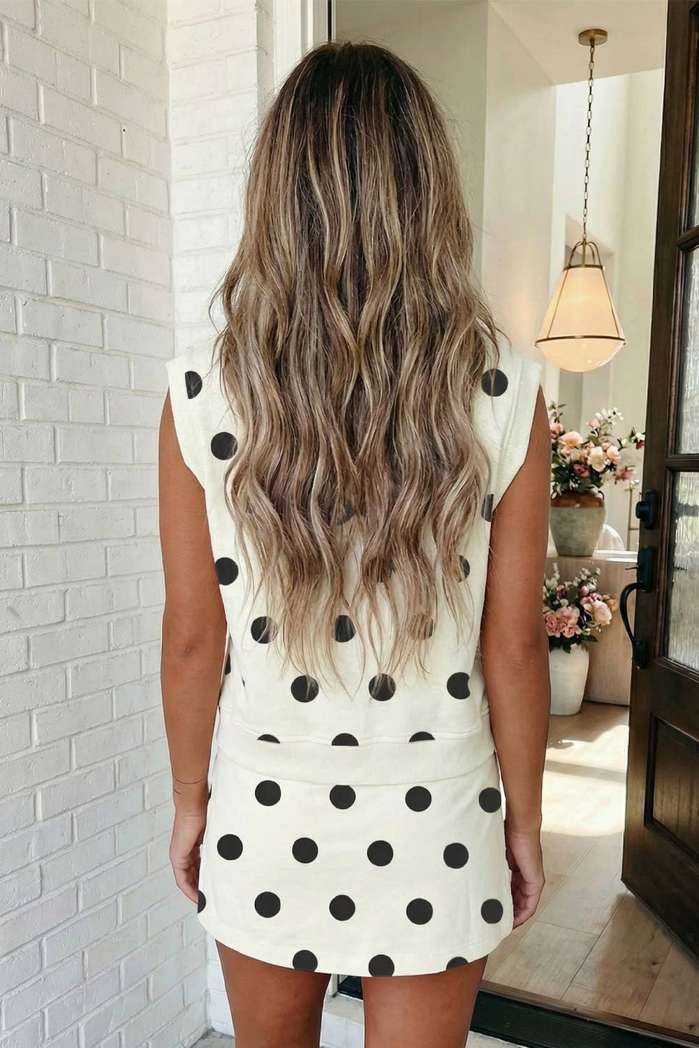 Polka Dot Skort Set