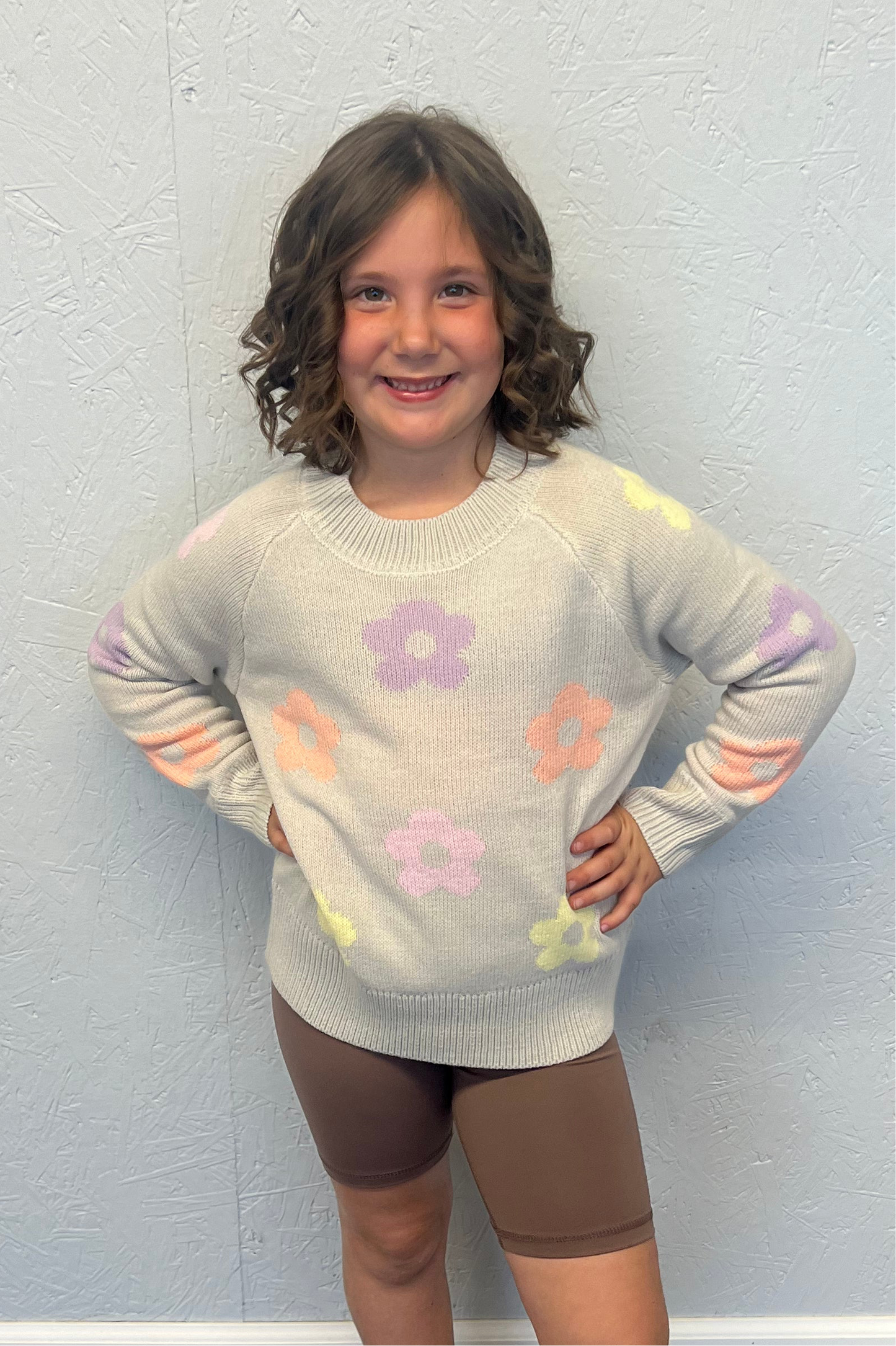 Flower Power Sweater-Girls