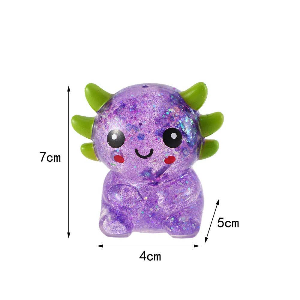 Sequin Axolotl Squishy