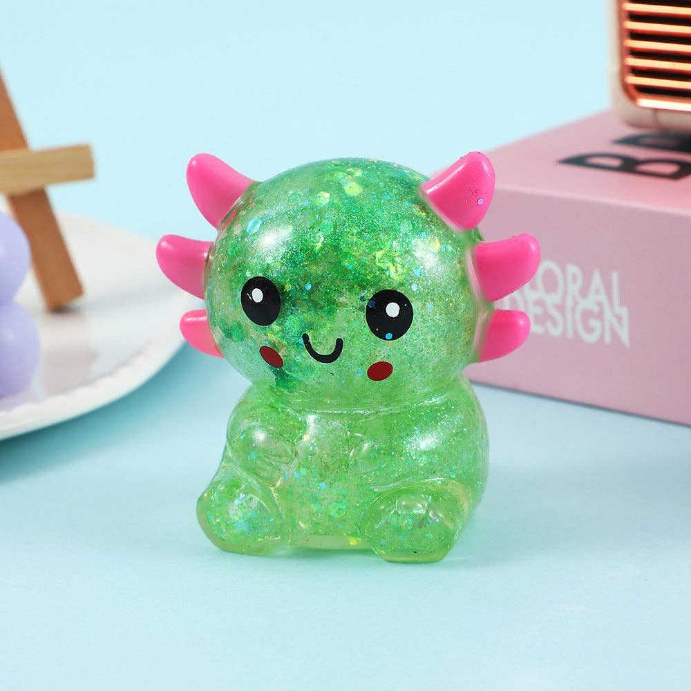 Sequin Axolotl Squishy