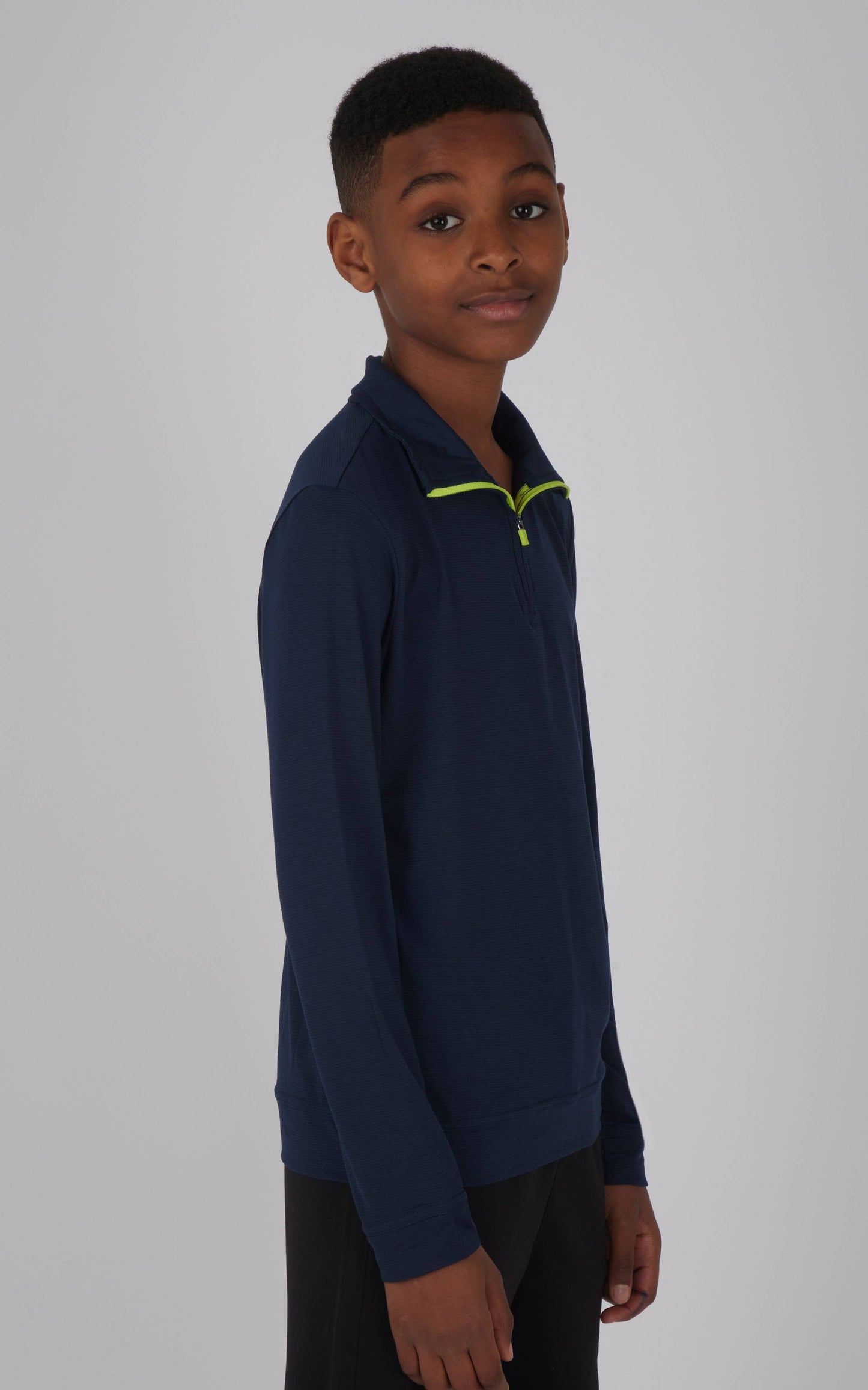 Quarter Zip Long Sleeve Pull Over- Boys