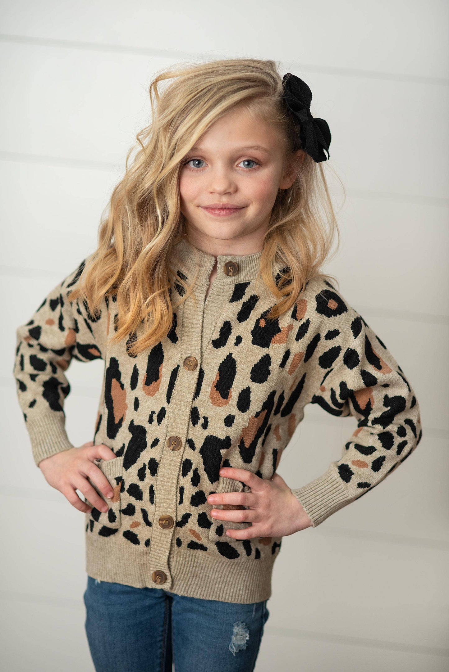 Kids Leopard Cardigan