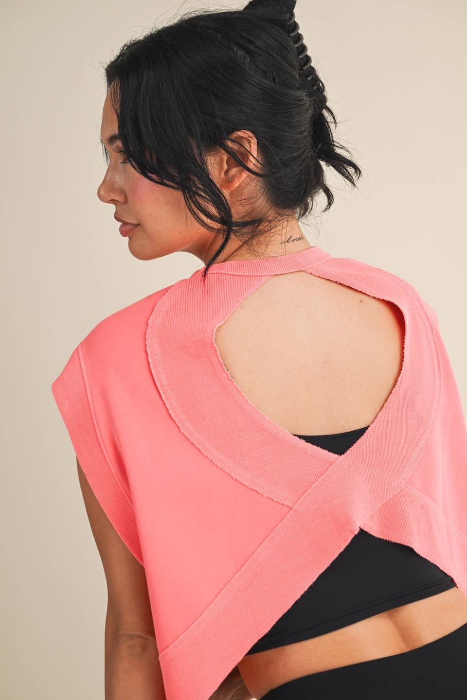 Mineral Wash Open Back Top
