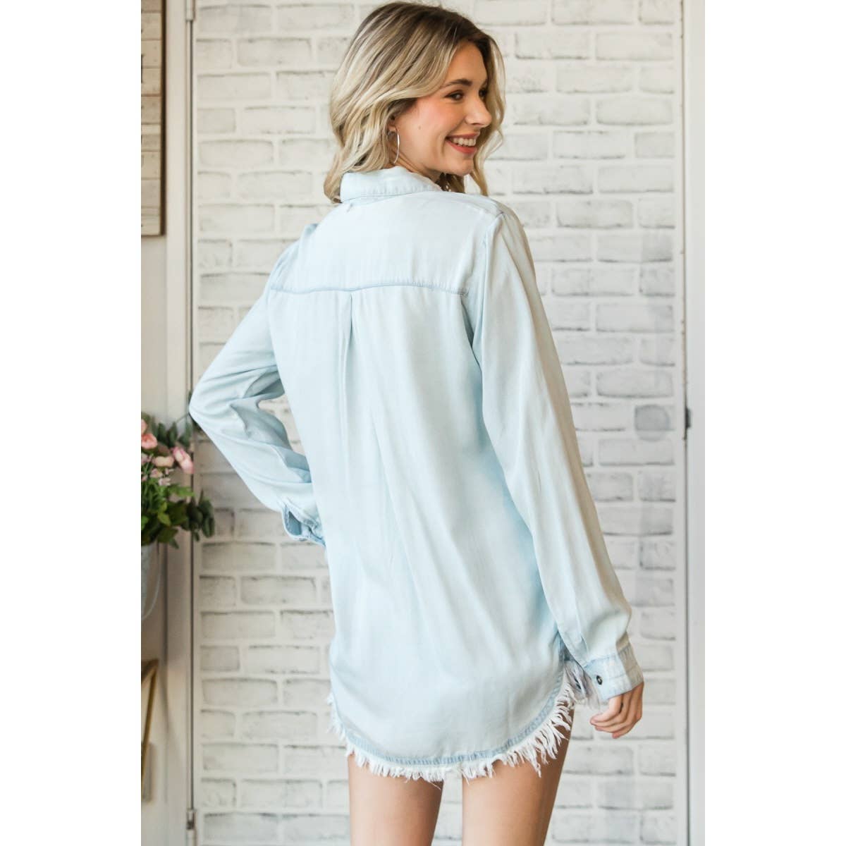 Lightwash Button Down Shirt