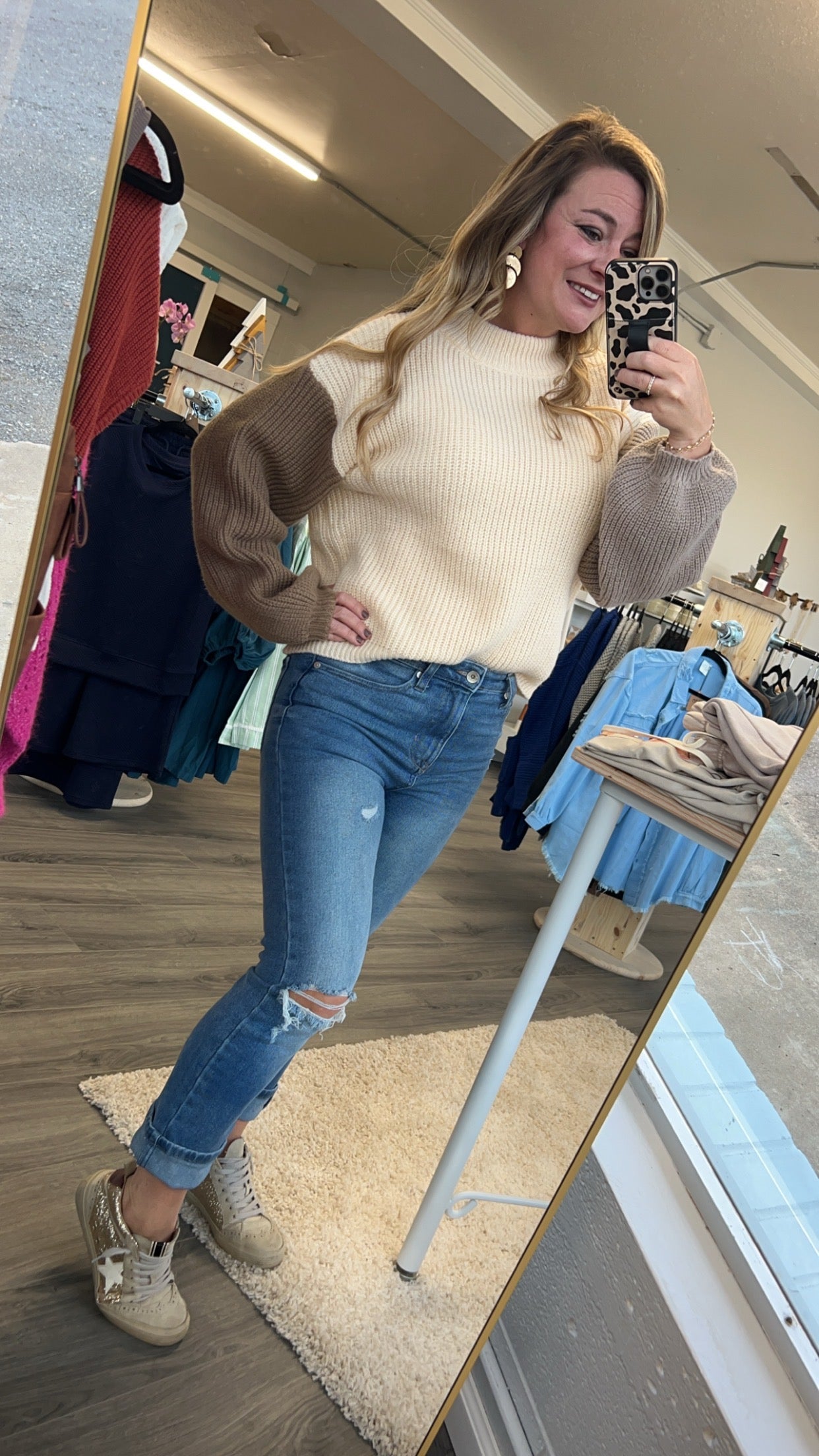 Sienna Block Sweater