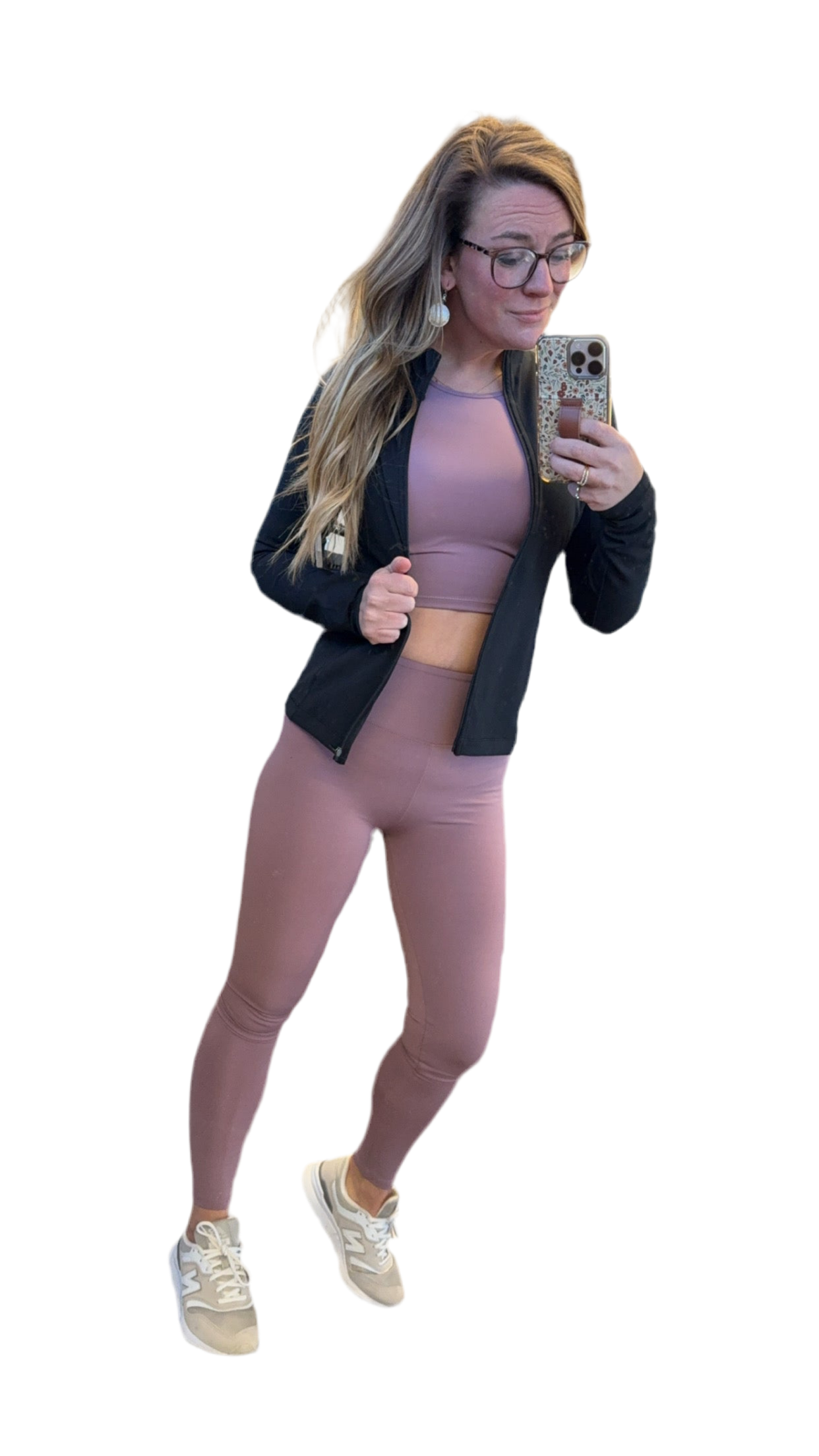 Long Sleeve Crop Top & High Waist Leggings Activewear Set