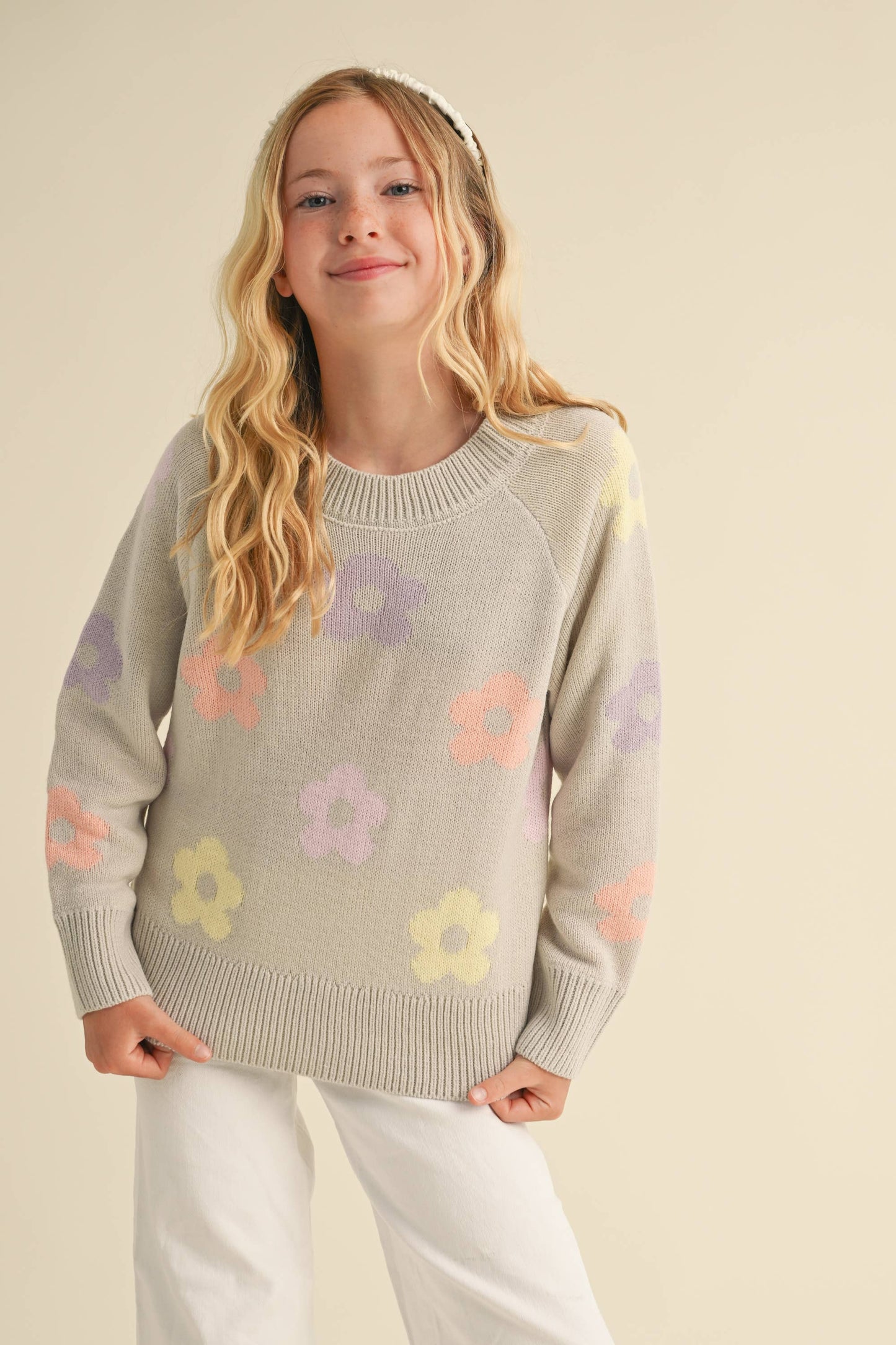 Flower Power Sweater-Girls