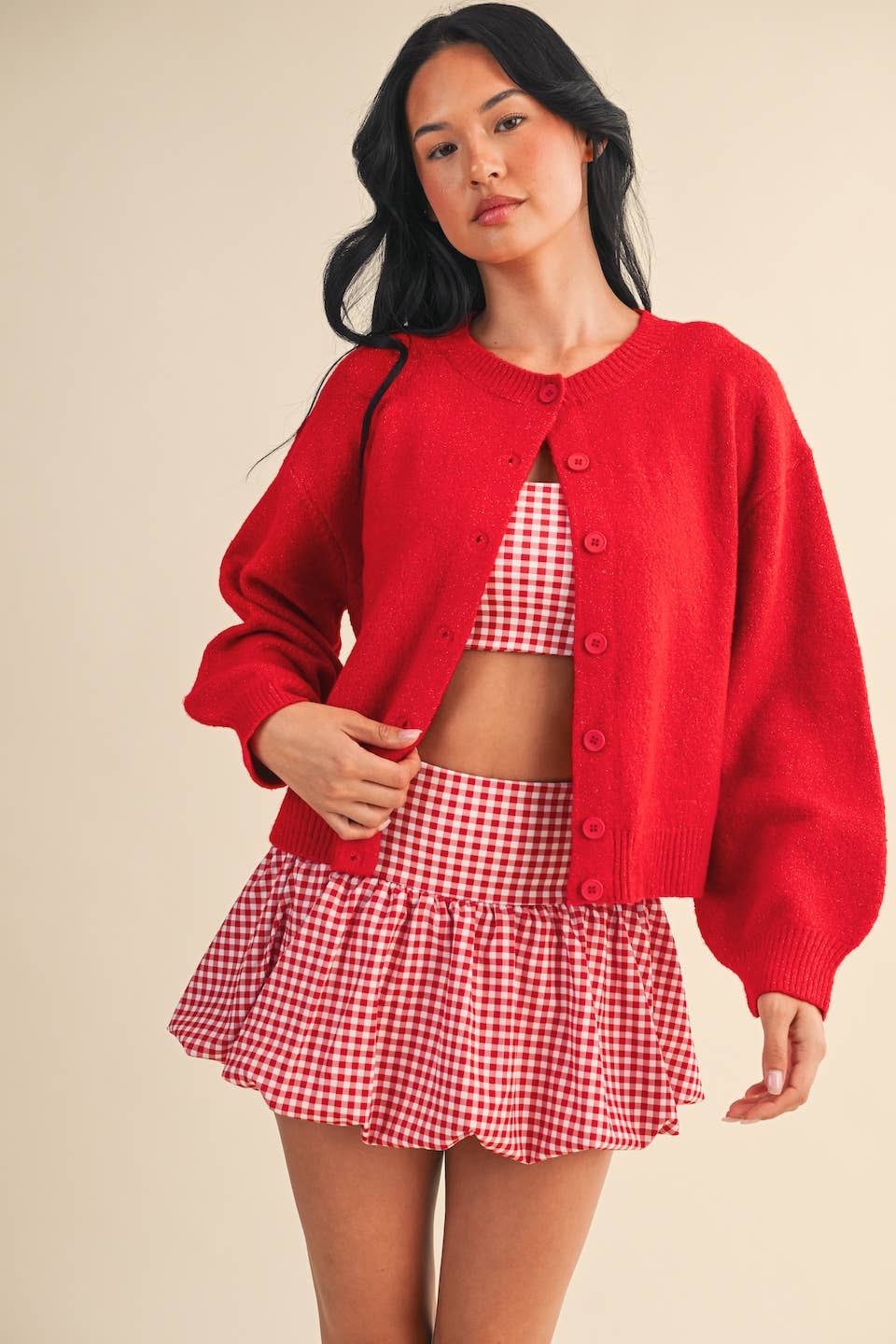 Knit Button Up Cardigan