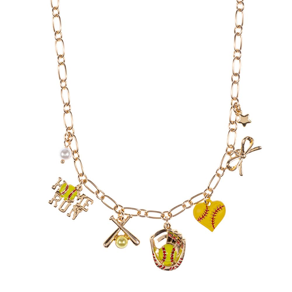 Baseball & Softball Charm Necklace