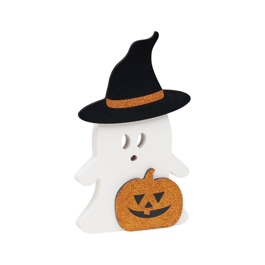 Halloween Witchy Ghost w/Pumpkin