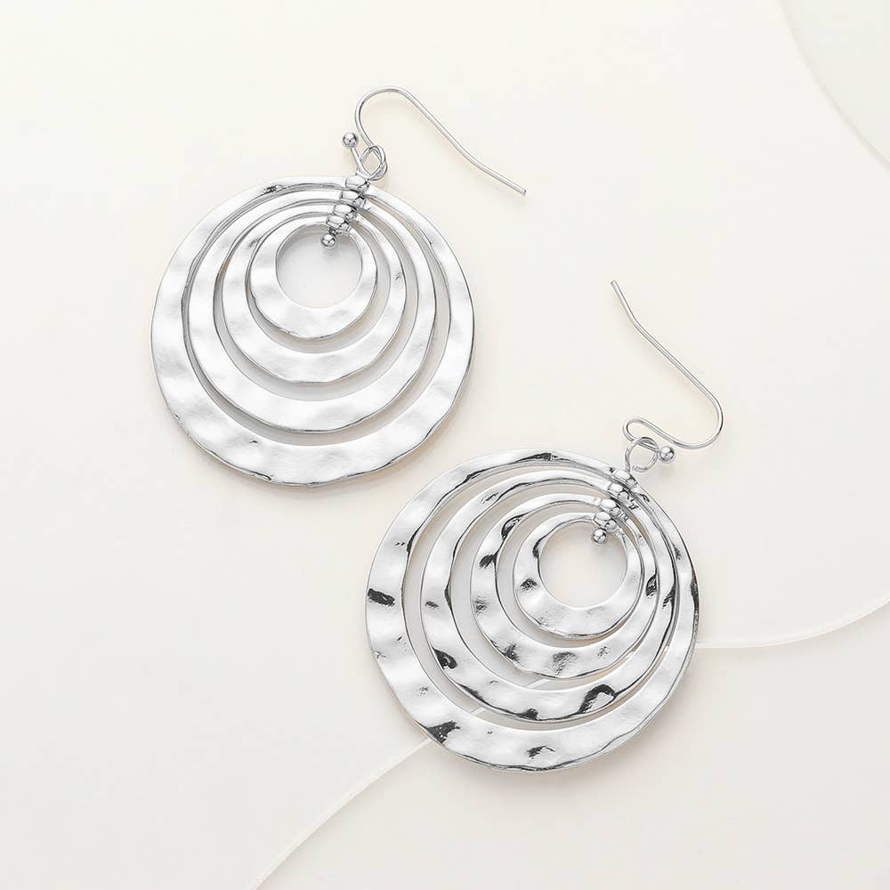 Hammered Metal Earrings