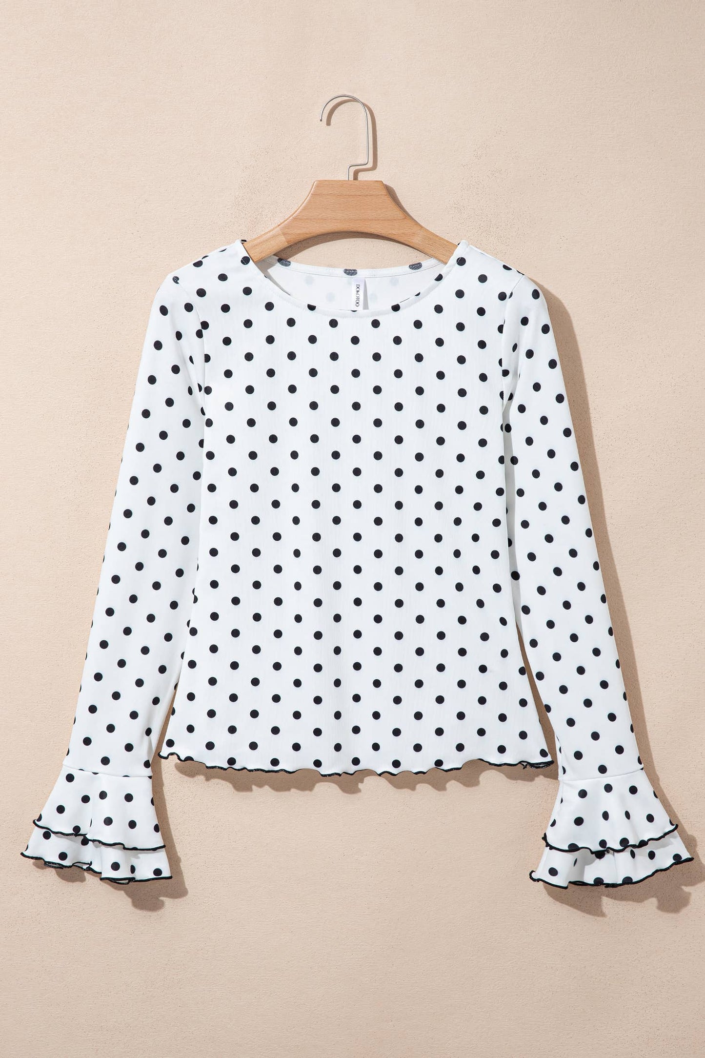 Polka Dot Ruffle Blouse