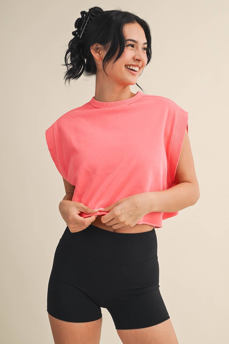 Mineral Wash Open Back Top