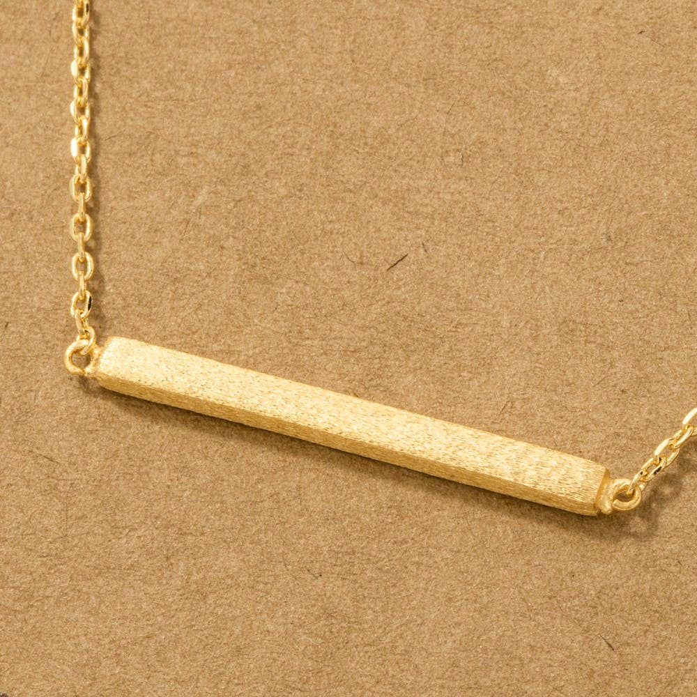 Thin Bar Pendant Necklace