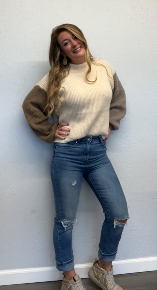 Sienna Block Sweater