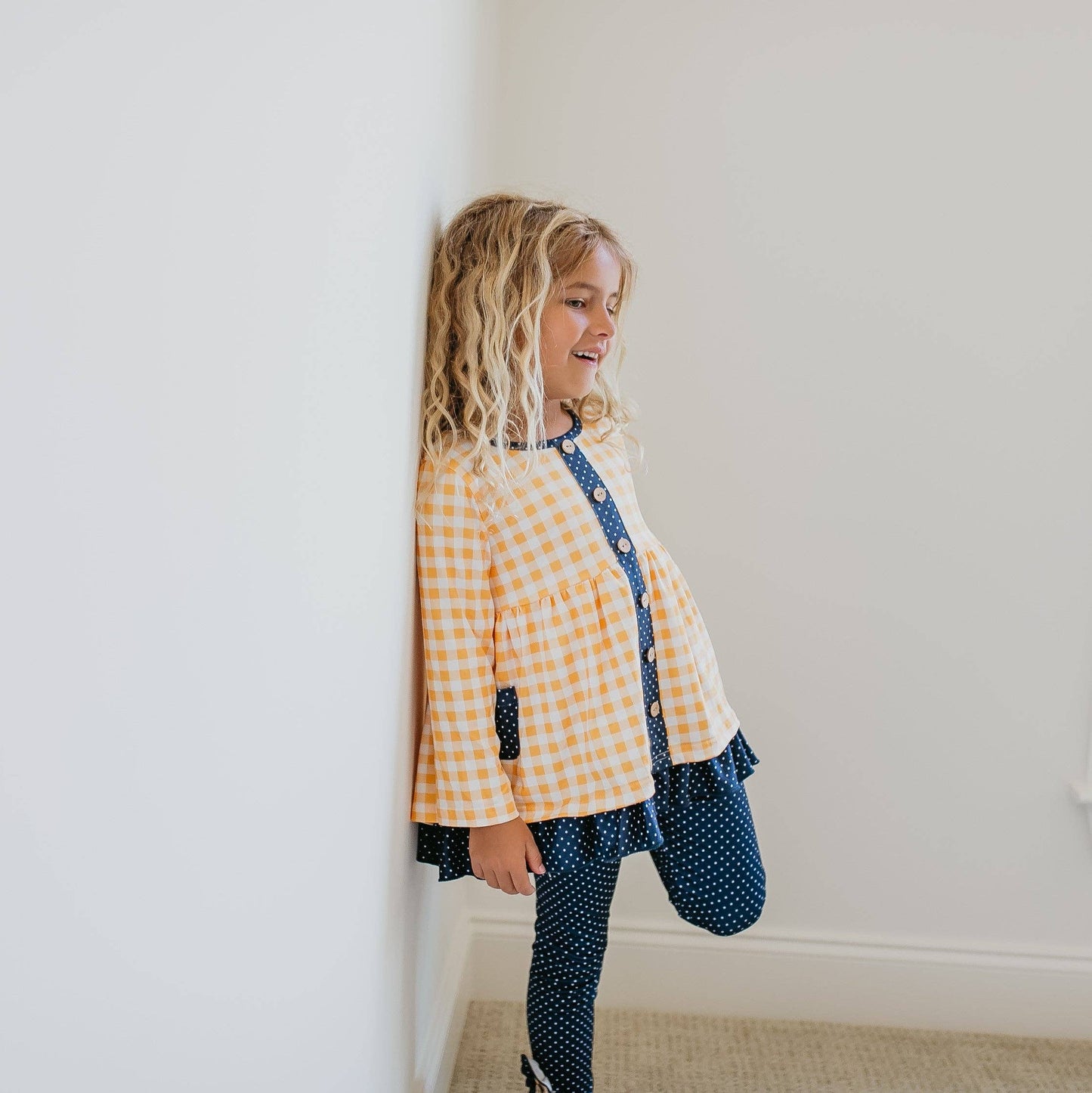 Kids Navy & Mustard Set