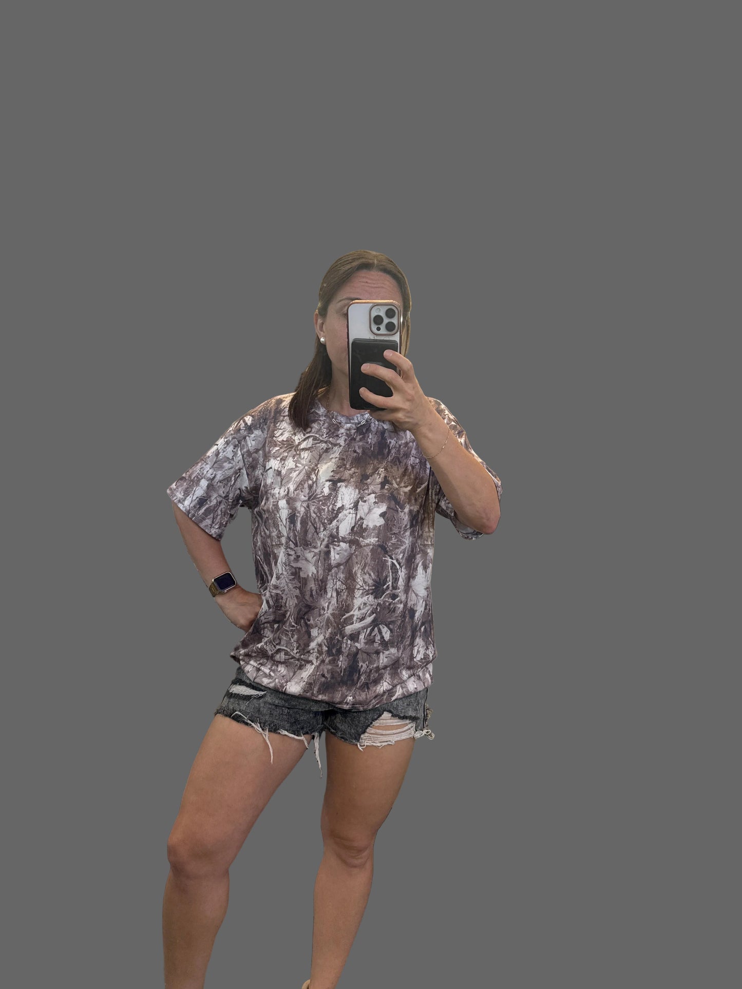 Dark Camo Oversized Tee
