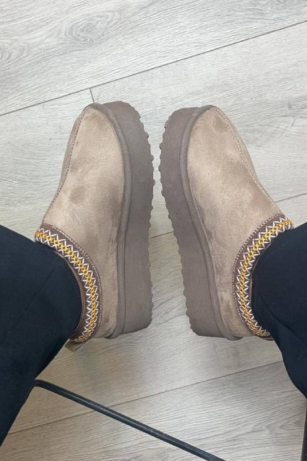 CAMEL PLATFORM SLIPPERS