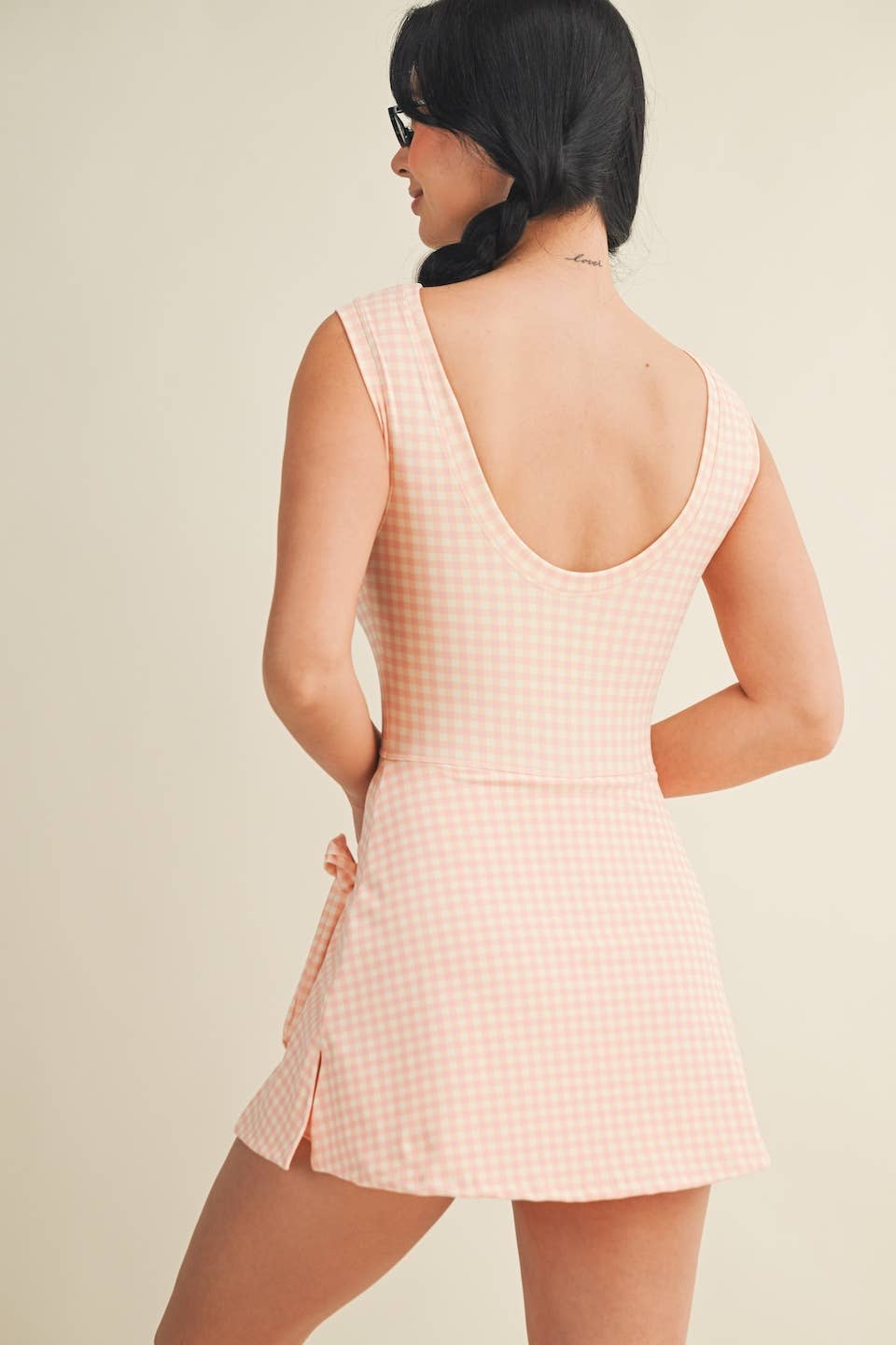 Gingham Wrap Dress