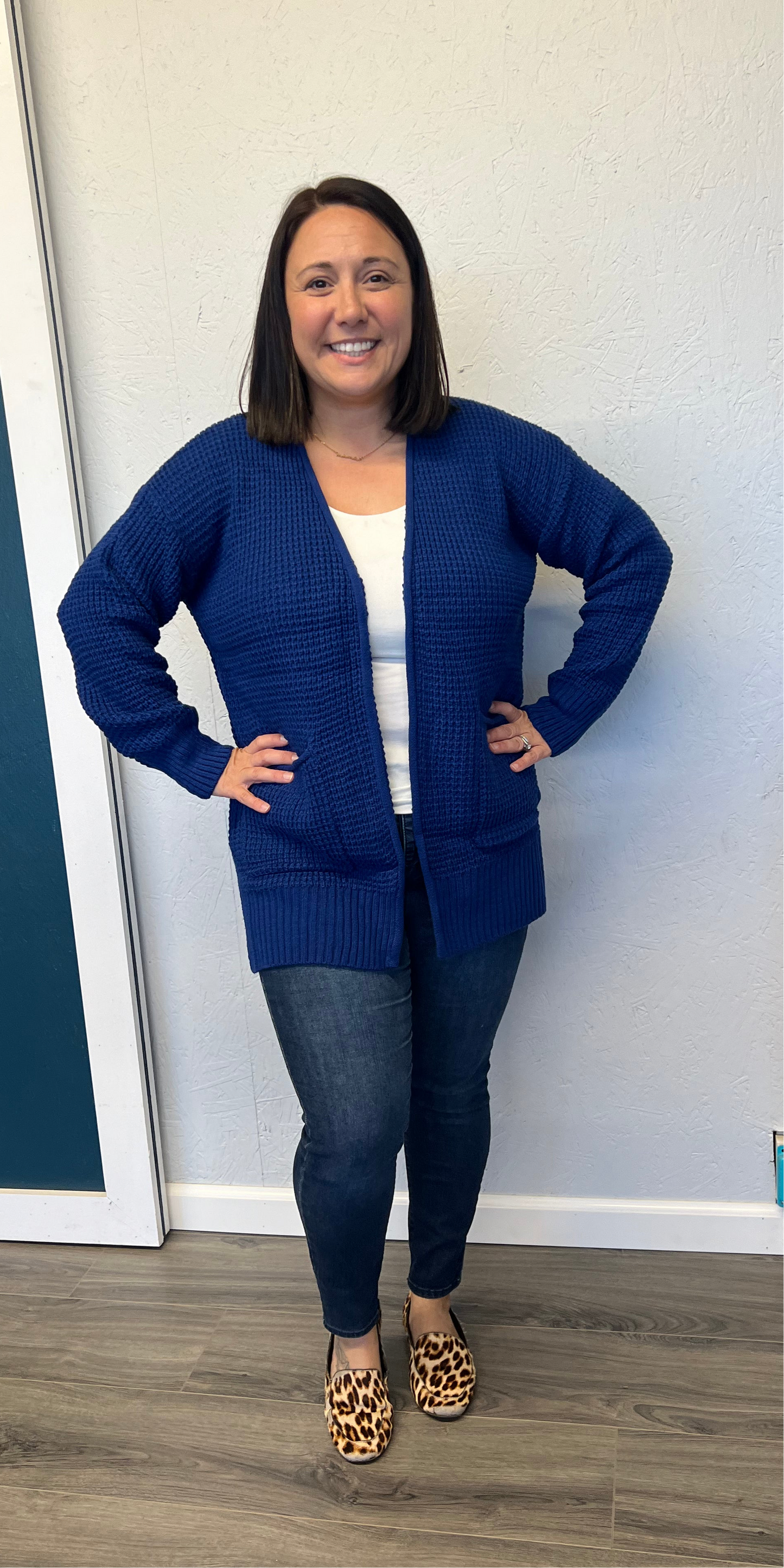 Snuggle Up: Waffle Knit Cardigan