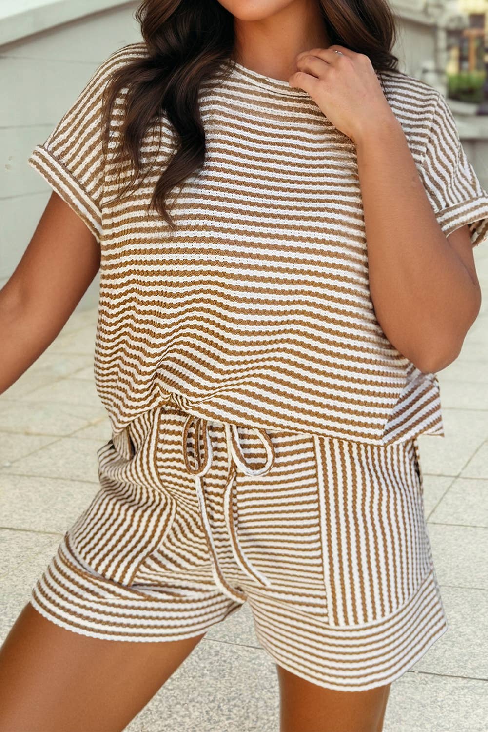 Striped Textured Set