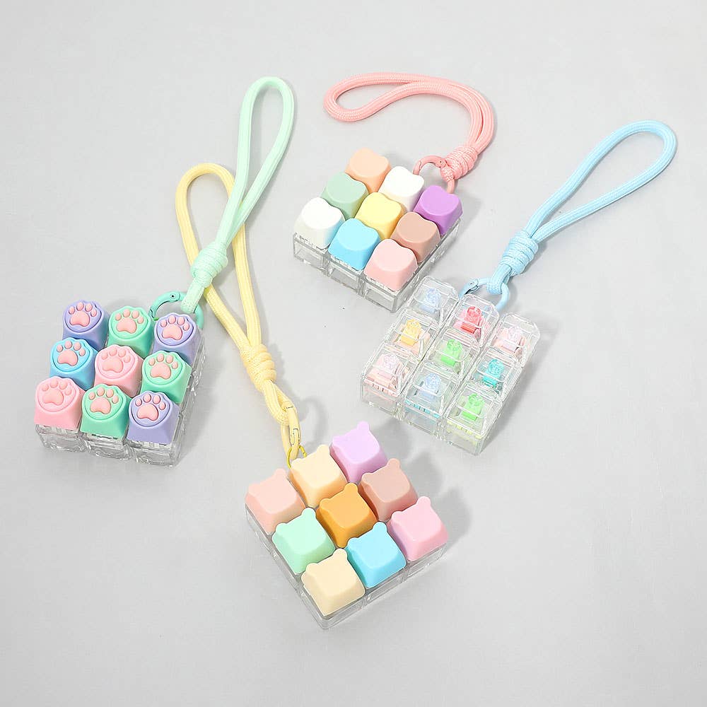 Cube Keyboard Bag Charm