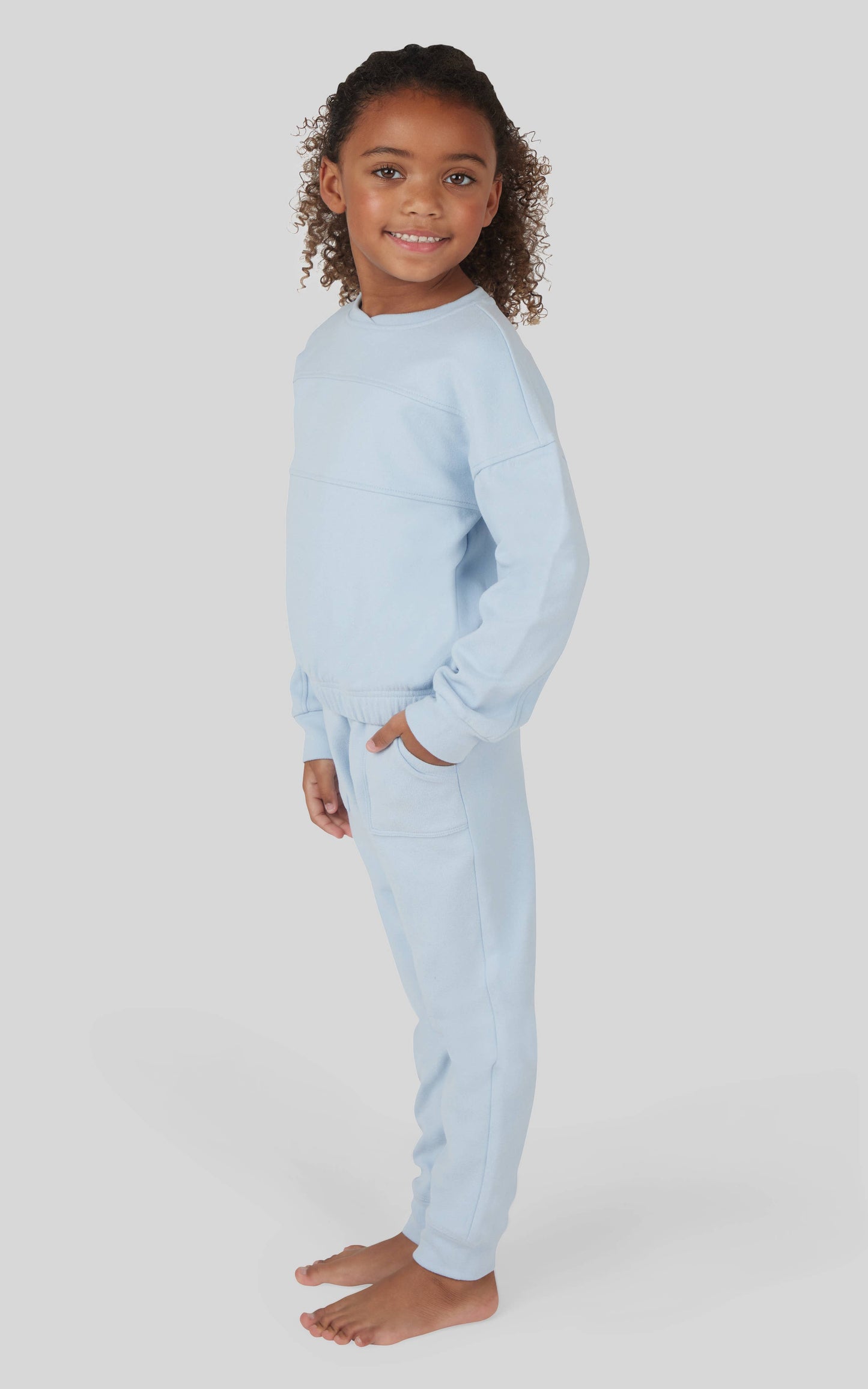 Little Girls Long Sleeve and Jogger - Set